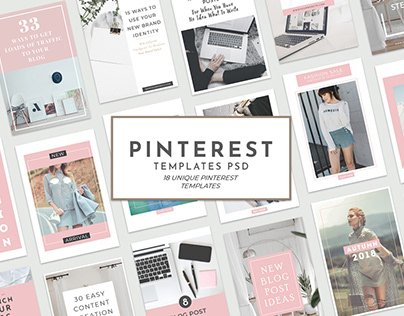 18 Free Unique Pinterest Graphic Templates For Bloggers