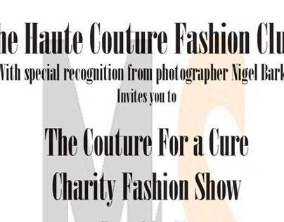 Couture For a Cure Flyers