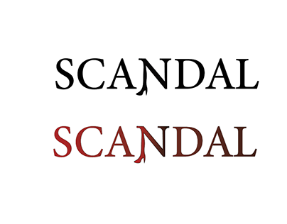 SCANDAL logo redesign /poster