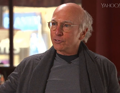 Yahoo News - Katie Couric and Larry David