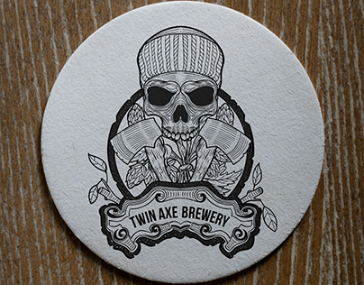 Twin Axe Brewery branding