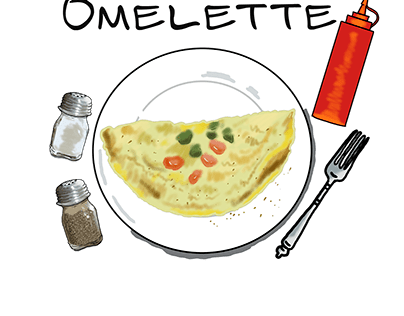 omelette food design