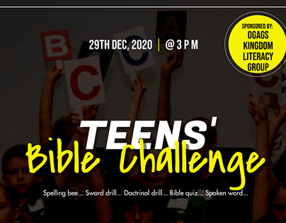 Teens Bible Challenge Flyer (Variations)
