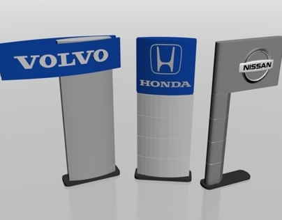 TOTEMS for Car Dealers made in 3d max and vray