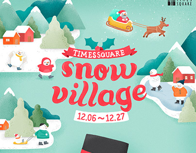 Times square 'snow village' event kv