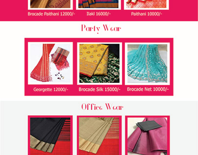 Mangalam Saree Website Redesign