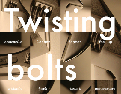 Twisting bolts poster
