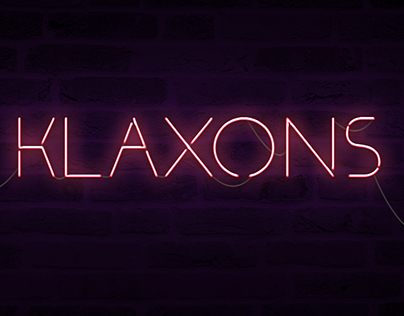 Klaxons - free personal and commercial font