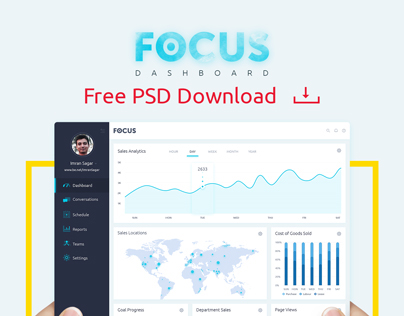Focus Dashboard | Free PSD Download