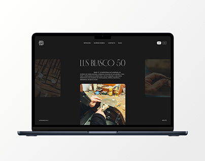 Lus Blasco 50 · Web Design