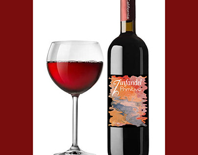 Project thumbnail - Zinfandel Wine Label Design
