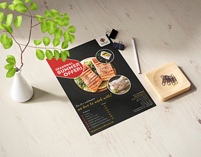 A4 Food Flyer Design