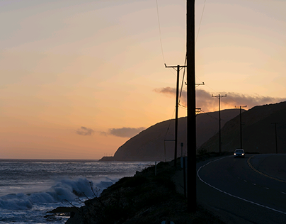 Sunset at Highway One