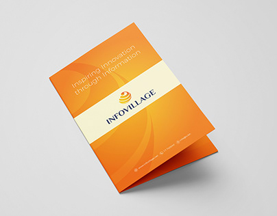 Infovillage half-fold brochure