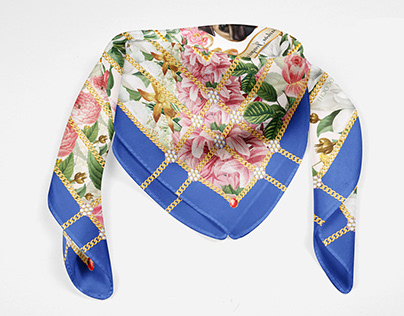 Custom Silk Scarf for Private Collector