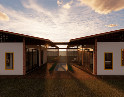 Casa de veraneio - arquitetura bioclimática