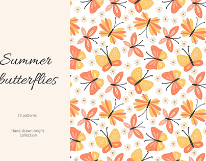 Summer Butterflies Patterns Collection