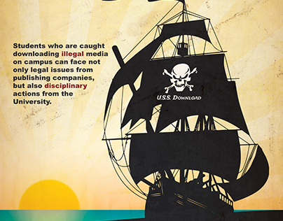 Stop Online Pirating Poster