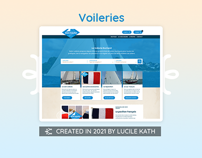 UI/UX Design pour un site de voileries