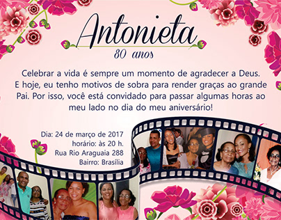 Convite Antonieta