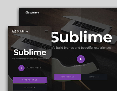 Sublime - FREE Website template for Agencies