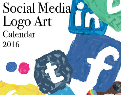 Social Media Logo Art Calendar