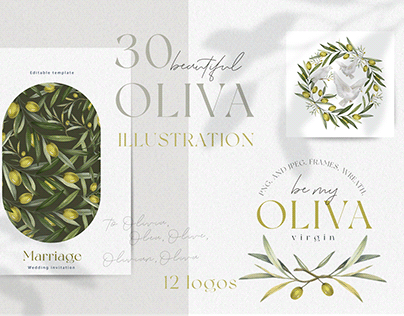 Olve illustration and logos