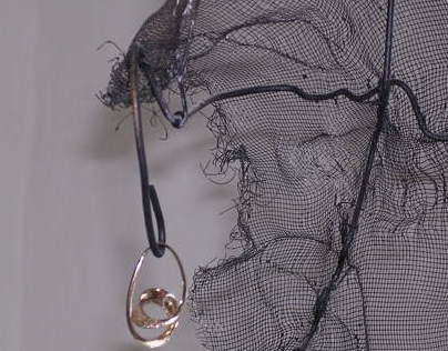 wire sculptures - mesh and wire