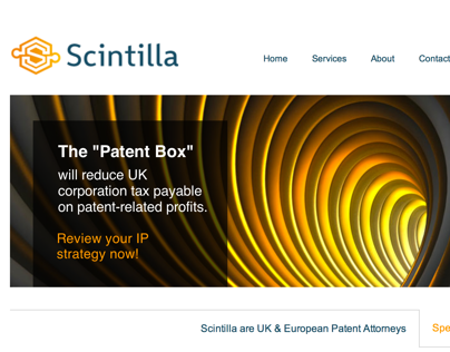 Scintilla IP - A Wordpress website