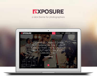 Exposure, Fullscreen Responsive Photography theme