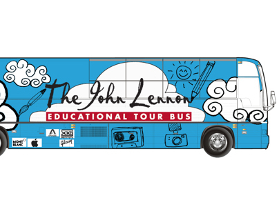 the john lennon educatinal tour bus