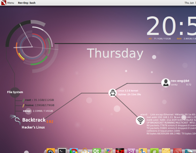 Infinity a theme for Conky (Linux)