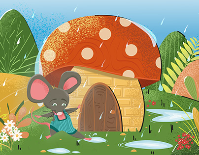 Rainy day stories - Children's Book Illustrations