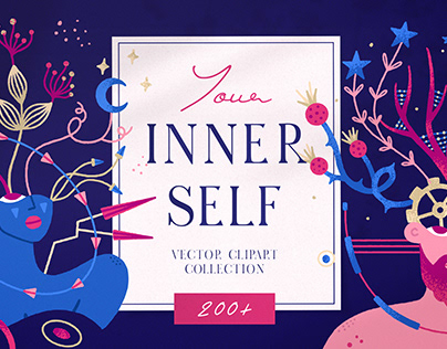 Your Inner Self. Vector clipart collection