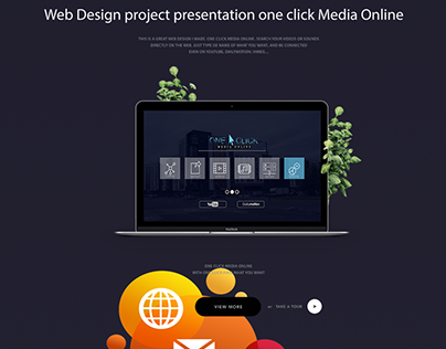 ONE CLICK MEDIA ONLINE Project Web Design