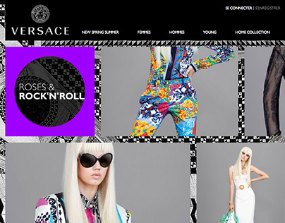 Versace e-shop website