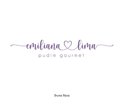 Logo Emiliana Lima Pudim Gourmet