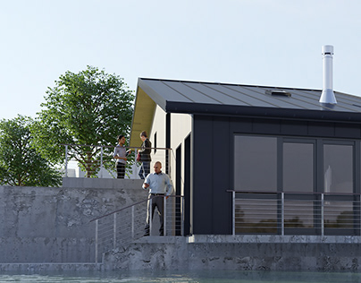 sauna facade concept