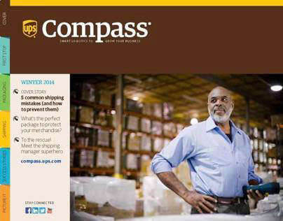 UPS Compass Web Site, Print and Digital Magazines