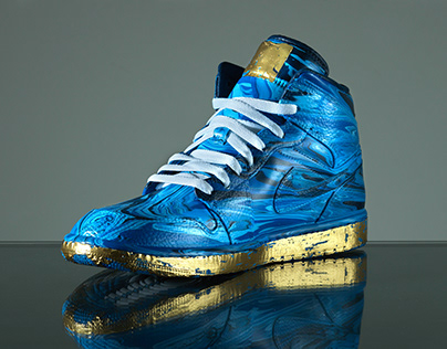 The Hazard | Acrylic Fusion Air Jordan 1 Mid Sneaker