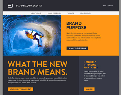 Brand resource webportal for Abbott