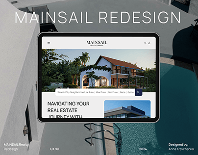 Real estate website redesign | UX/UI
