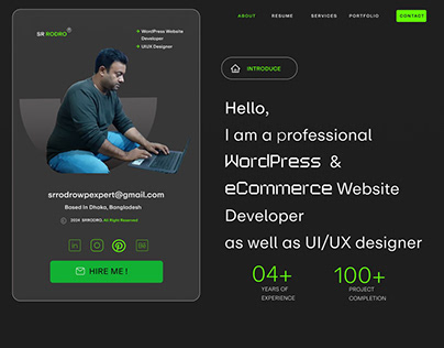 Portfolio Website Design | Portfolio Landing Page