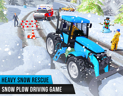 Snow Plow Truck Driving: Snow Hill Rescue