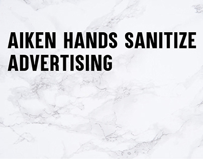 advertising hands sanitize