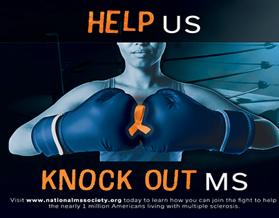 Knock Out MS Call to Action Poster for Graphic Design I