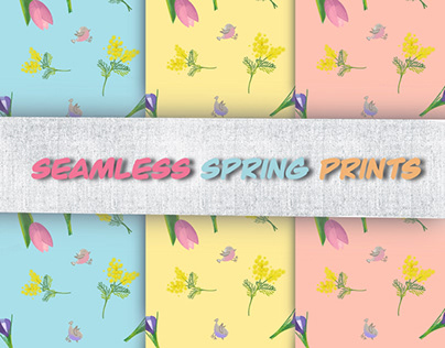 Seamless spring prints