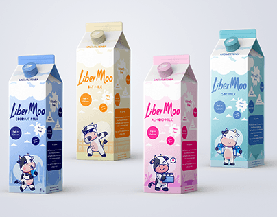 Liber Moo Milk: Branding and Packaging Design