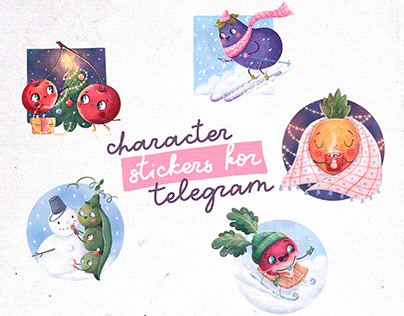 Character stickers for Telegram