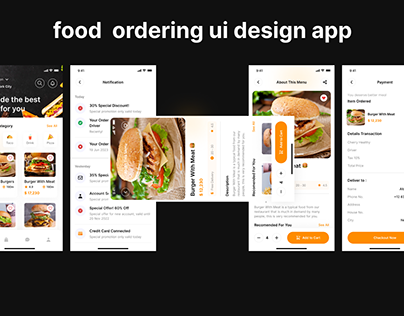 food ordering ui design app